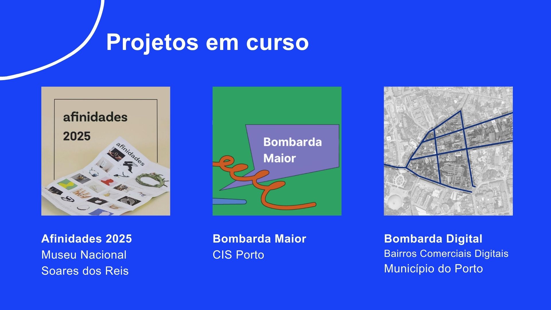 projetos em curso